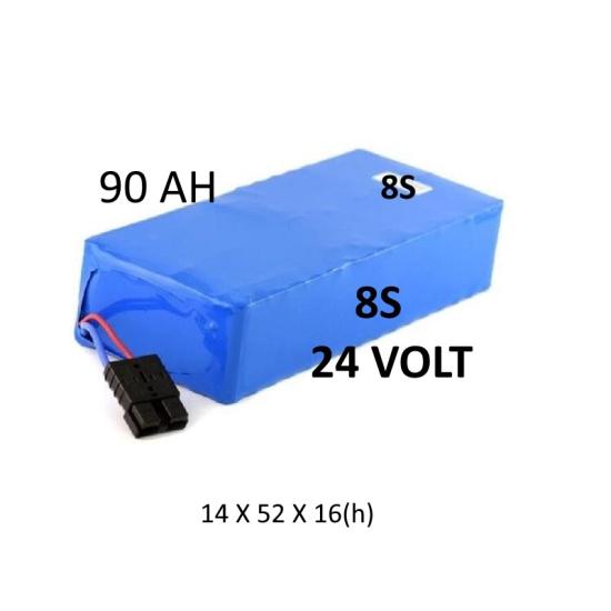 24v 90ah lifepo4 katlı lityum batarya 